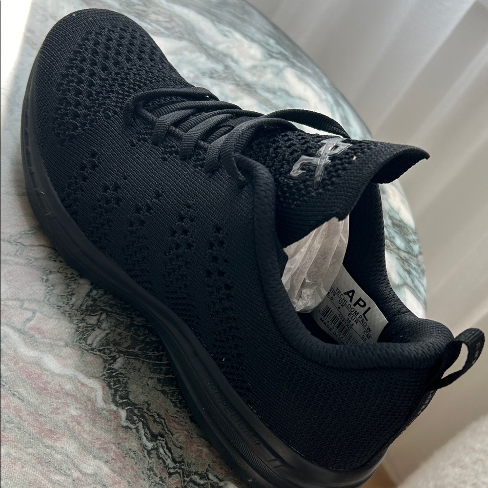 APL Jet Black Knit Sneakers